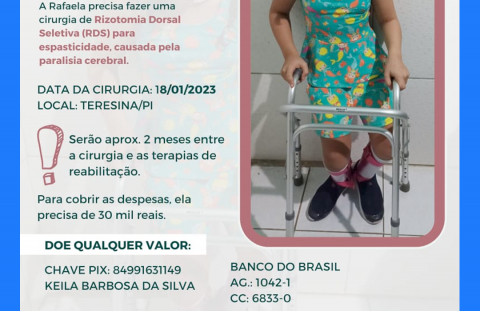 Vamos ajudar a Rafinha!